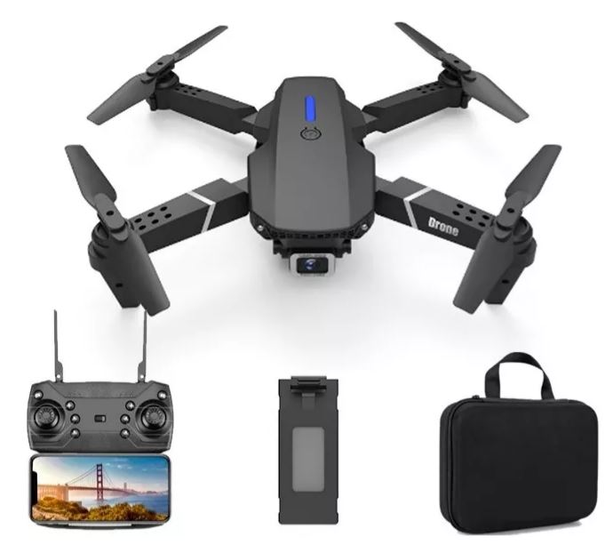 Drone Mini Cámara 1080p Estuche Control Remoto Wifi Luz Led